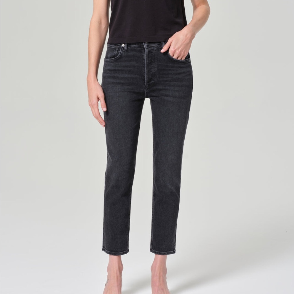 RILEY HIGH RISE STRAIGHT CROP (STRETCH)